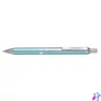 Kép 2/2 - Zseléstoll, 0,35 mm, nyomógombos, aquamarin tolltest, PENTEL "EnerGel BL-407" fekete, ajándék kék tollbetéttel