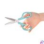 Kép 3/5 - Olló, általános, 17,5 cm, PLUS "Fitcut Curve", világoskék