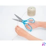 Kép 4/5 - Olló, általános, 17,5 cm, PLUS "Fitcut Curve", világoskék