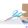 Kép 5/5 - Olló, általános, 17,5 cm, PLUS "Fitcut Curve", világoskék