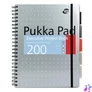Kép 2/7 - Spirálfüzet, A4+, vonalas, 100 lap, PUKKA PAD "Metallic Project Book", vegyes szín