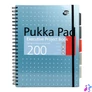 Kép 4/7 - Spirálfüzet, A4+, vonalas, 100 lap, PUKKA PAD "Metallic Project Book", vegyes szín