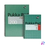 Kép 4/4 - Spirálfüzet, A4+, kockás, 100 lap, PUKKA PAD, "Metallic Jotta"