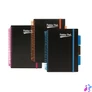 Kép 3/4 - Spirálfüzet, A5, vonalas, 100 lap, PUKKA PAD, "Neon black project book"