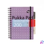 Kép 3/5 - Spirálfüzet, A5, vonalas, 100 lap, PUKKA PAD "Metallic Project Book", vegyes szín