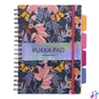 Kép 1/5 - Spirálfüzet, B5, vonalas, 100 lap, PUKKA PAD "Project Book Bloom", vegyes minta