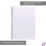 Kép 4/4 - Spirálfüzet, A4, vonalas, 80 lap, PUKKA PAD "Unipad Essentials Jotta", vegyes