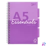 Kép 1/3 - Spirálfüzet, A5, vonalas, 100 lap, PUKKA PAD "Unipad Essentials Project Book", vegyes