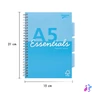 Kép 3/3 - Spirálfüzet, A5, vonalas, 100 lap, PUKKA PAD "Unipad Essentials Project Book", vegyes
