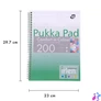 Kép 2/3 - Spirálfüzet, A4, vonalas, 100 lap, PUKKA PAD "Irlen Jotta Green"