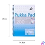 Kép 2/3 - Spirálfüzet, A5, vonalas, 100 lap, PUKKA PAD "Irlen Jotta Turquise"