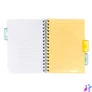 Kép 8/8 - Spirálfüzet, A5, vonalas, 100 lap, PUKKA PAD "Pastel project book", vegyes szín