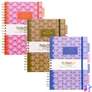Kép 1/9 - Spirálfüzet, B5, vonalas, 100 lap, PUKKA PAD "Floral Project Book", vegyes minta