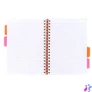 Kép 7/9 - Spirálfüzet, B5, vonalas, 100 lap, PUKKA PAD "Floral Project Book", vegyes minta