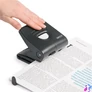 Kép 2/4 - Lyukasztó, kétlyukú, 30 lap, antbakteriális, RAPESCO "827-P", fekete