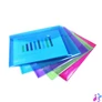 Kép 3/6 - Irattartó tasak, A5, patentos, RAPESCO "Eco", áttetsző vegyes színek
