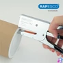 Kép 5/7 - Tűzőgép, kézi, 24/8, 45 lap, fém, RAPESCO "Porpoise ONE", króm