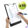 Kép 3/5 - Felírótábla, PVC, A4+, RAPESCO, 10 db, fekete