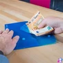 Kép 6/10 - Irattartó tasak, DL, patentos, RAPESCO "Eco GRS Recycled", áttetsző vegyes színek