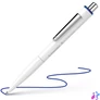 Kép 2/4 - Golyóstoll, 0,5 mm, nyomógombos, SCHNEIDER "K3 Biosafe", kék