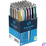 Kép 2/7 - Golyóstoll, 0,5 mm, nyomógombos, vegyes tolltest, SCHNEIDER "K15", kék