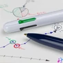 Kép 4/8 - Golyóstoll, 0,5 mm, nyomógombos, négyszínű, SCHNEIDER "Take 4", sötétkék