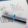 Kép 5/8 - Golyóstoll, 0,5 mm, nyomógombos, négyszínű, SCHNEIDER "Take 4", sötétkék