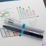Kép 7/8 - Golyóstoll, 0,5 mm, nyomógombos, négyszínű, SCHNEIDER "Take 4", sötétkék