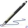 Kép 2/4 - Golyóstoll, 0,7 mm, nyomógombos, érintőképernyőhöz, fekete-arany tolltest,SCHNEIDER "Epsilon Touch XB", kék