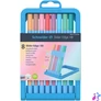 Kép 1/6 - Golyóstoll készlet, 0,7 mm, kupakos, SCHNEIDER "Slider Edge XB Pastel", 8 különböző pasztell szín