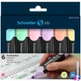 Kép 1/8 - Szövegkiemelő készlet, 1-5 mm, SCHNEIDER "Job Pastel", 6 különböző pasztell szín