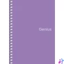 Kép 4/4 - Spirálfüzet, A6, kockás, 80 lap, PP borító, SHKOLYARYK "Genius", vegyes