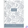 Kép 2/2 - Spirálfüzet, A4+, vonalas, 80 lap, SHKOLYARYK "Vintage flowers", vegyes