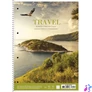 Kép 1/2 - Spirálfüzet, A4+, kockás, 80 lap, SHKOLYARYK "Travel", vegyes