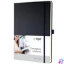 Kép 1/6 - Jegyzetfüzet, exkluzív, A4, vonalas, 97 lap, keményfedeles, SIGEL "Conceptum", fekete