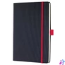 Kép 1/5 - Jegyzetfüzet, exkluzív, A5, vonalas, 97 lap, keményfedeles, SIGEL "Conceptum Red Edition", fekete-piros