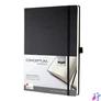 Kép 1/6 - Jegyzetfüzet, exkluzív, A6, kockás, 97 lap, keményfedeles, SIGEL "Conceptum", fekete