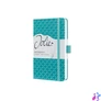 Kép 1/5 - Jegyzetfüzet, exkluzív, 95x150 mm, vonalas, 87 lap, keményfedeles, SIGEL "Jolie", türkiz