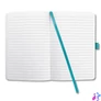 Kép 3/5 - Jegyzetfüzet, exkluzív, 95x150 mm, vonalas, 87 lap, keményfedeles, SIGEL "Jolie", türkiz