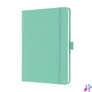 Kép 1/5 - Jegyzetfüzet, exkluzív, A5, vonalas, 96 lap, keményfedeles, SIGEL "Jolie", mentazöld