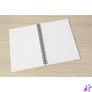 Kép 2/4 - Spirálfüzet, A5, kockás, 80 lap, puhafedeles, SIGEL "Quicknote", kék-szürke