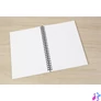 Kép 2/4 - Spirálfüzet, A5, pontrácsos, 80 lap, puhafedeles, SIGEL "Quicknote", korall-szürke
