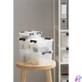 Kép 6/7 - Műanyag tárolódoboz, 3,6 liter, fekete fogantyúkkal, SMARTSTORE "Classic 5", átlátszó