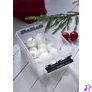 Kép 7/7 - Műanyag tárolódoboz, 8 liter, fekete fogantyúkkal, SMARTSTORE "Classic 10", átlátszó