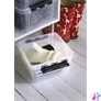 Kép 5/7 - Műanyag tárolódoboz, 8 liter, fekete fogantyúkkal, SMARTSTORE "Classic 12", átlátszó