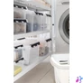 Kép 6/8 - Műanyag tárolódoboz, 14 liter, fekete fogantyúkkal, SMARTSTORE "Classic 15", átlátszó