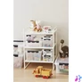 Kép 7/8 - Műanyag tárolódoboz, 21 liter, fekete fogantyúkkal, SMARTSTORE "Classic 24", átlátszó