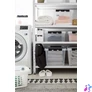 Kép 5/8 - Műanyag tárolódoboz, 47 liter, fekete fogantyúkkal, SMARTSTORE "Classic 45", átlátszó