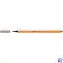 Kép 2/2 - Tűfilc, 0,4 mm, STABILO "Point 88", melegszürke