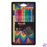 Kép 2/2 - Filctoll készlet, 1 mm, STABILO "Pen 68 ARTY", 12 különböző szín
